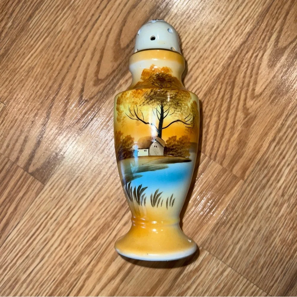 Vintage Noritake Tree In The Meadow Cream‎ Powder Sugar Shaker Muffineer